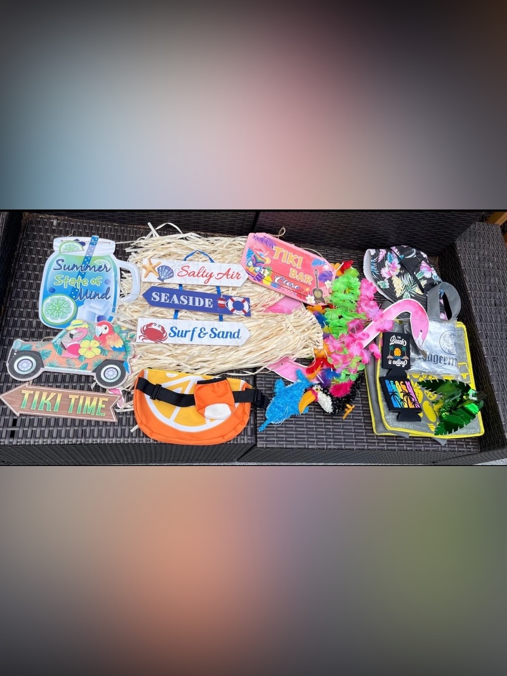 Beach Summer Tiki Bar Birthday Party Decorations Bundle